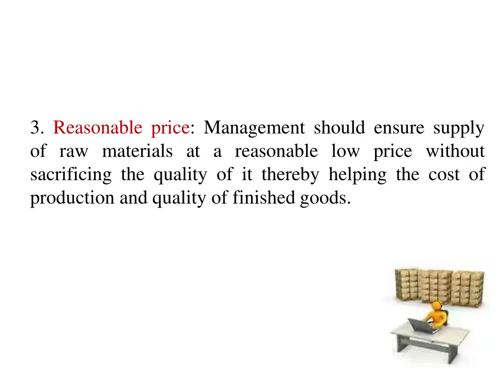 3 reasonable price management should ensure