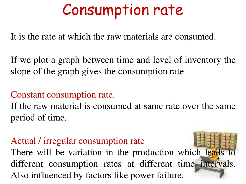 consumption rate