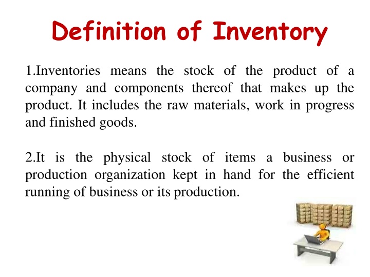 definition of inventory