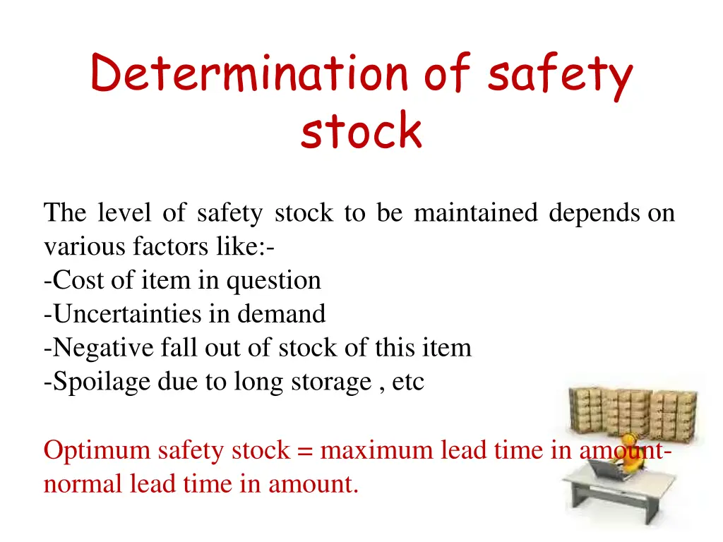 determination of safety stock