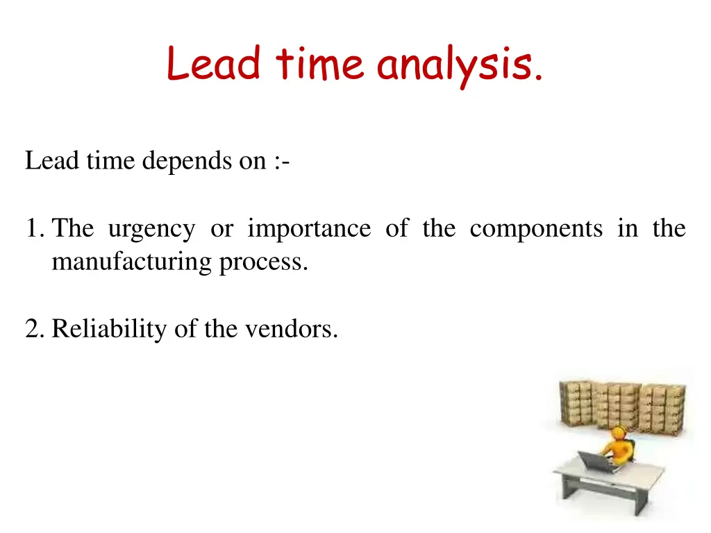 lead time analysis