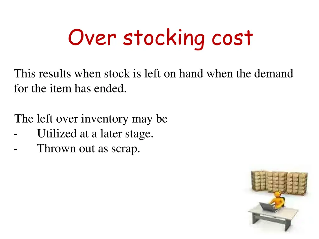 over stocking cost