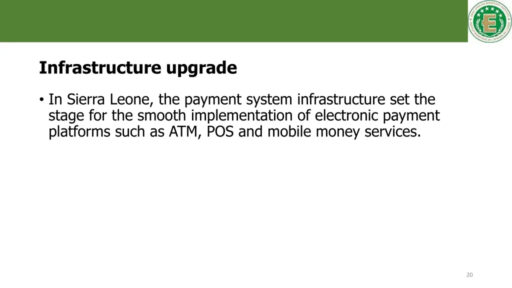 infrastructure upgrade