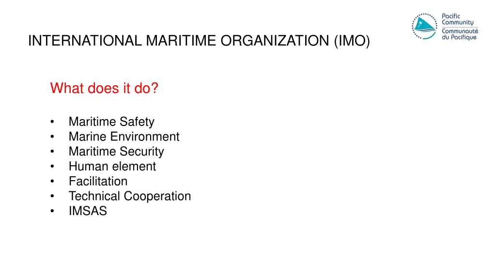 international maritime organization imo