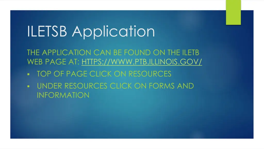 iletsb application