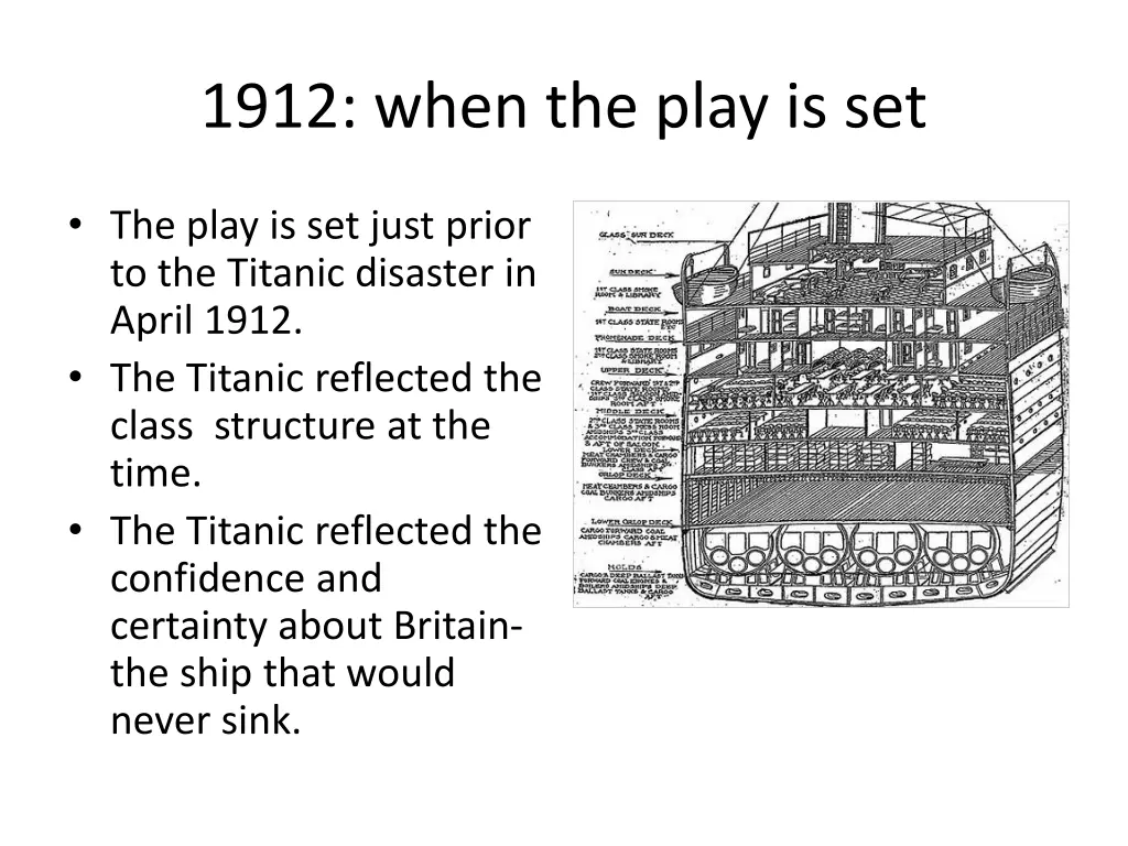 1912 when the play is set