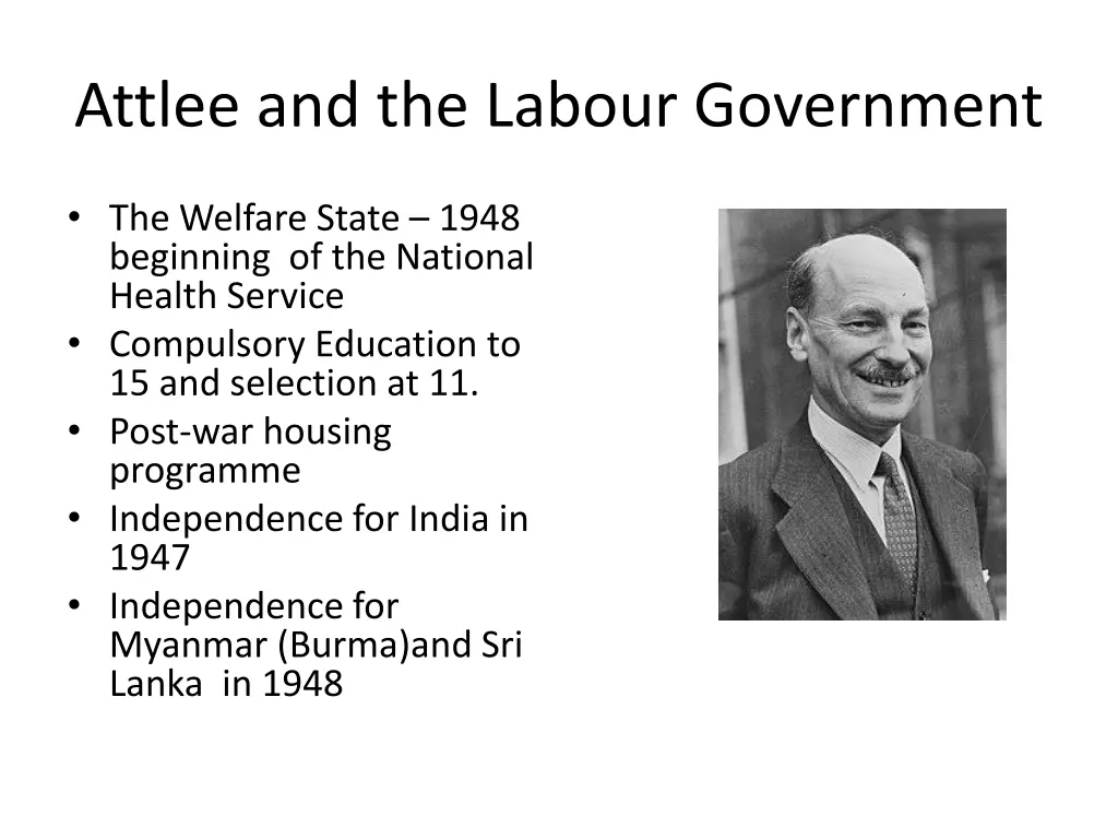 attlee and the labour government