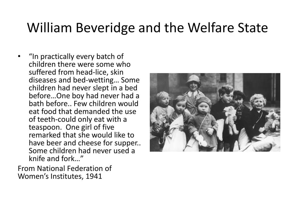 william beveridge and the welfare state 1