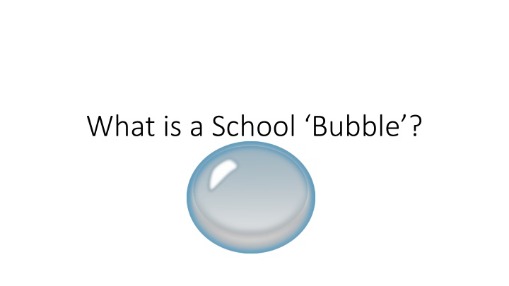 what is a school bubble