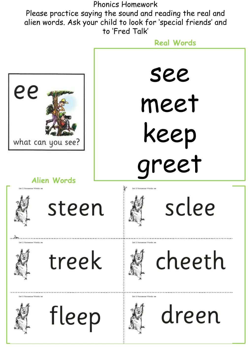 phonics homework 1