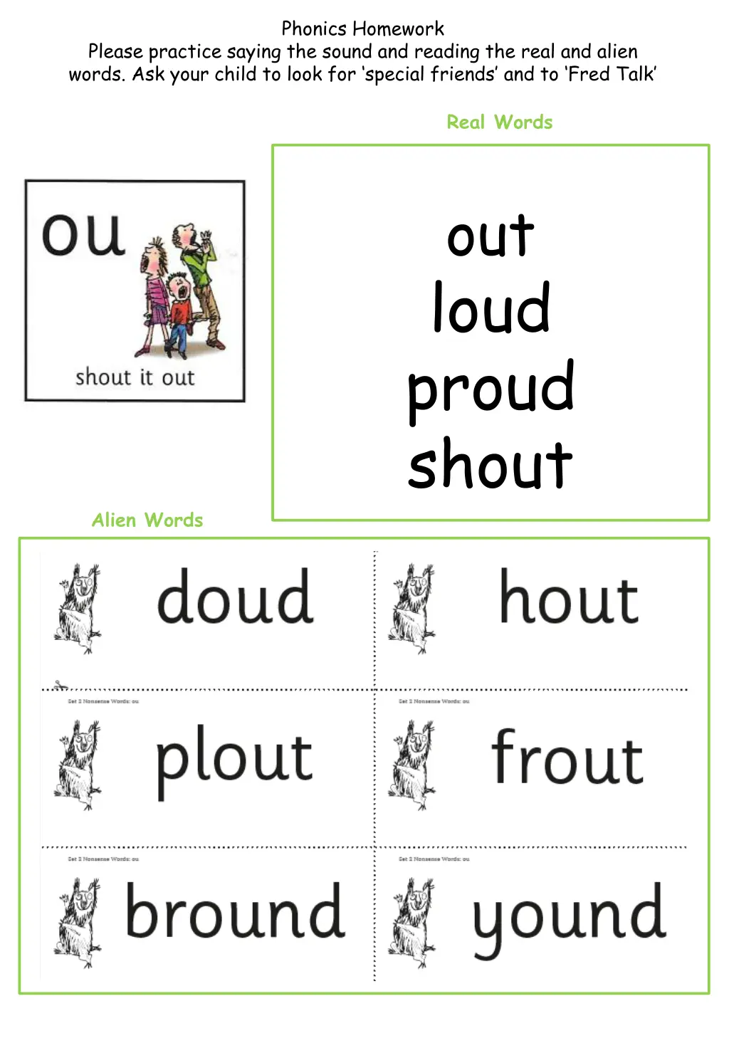 phonics homework 10