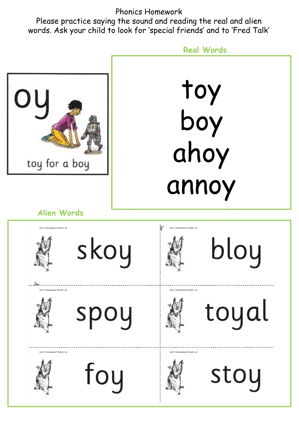 phonics homework 11