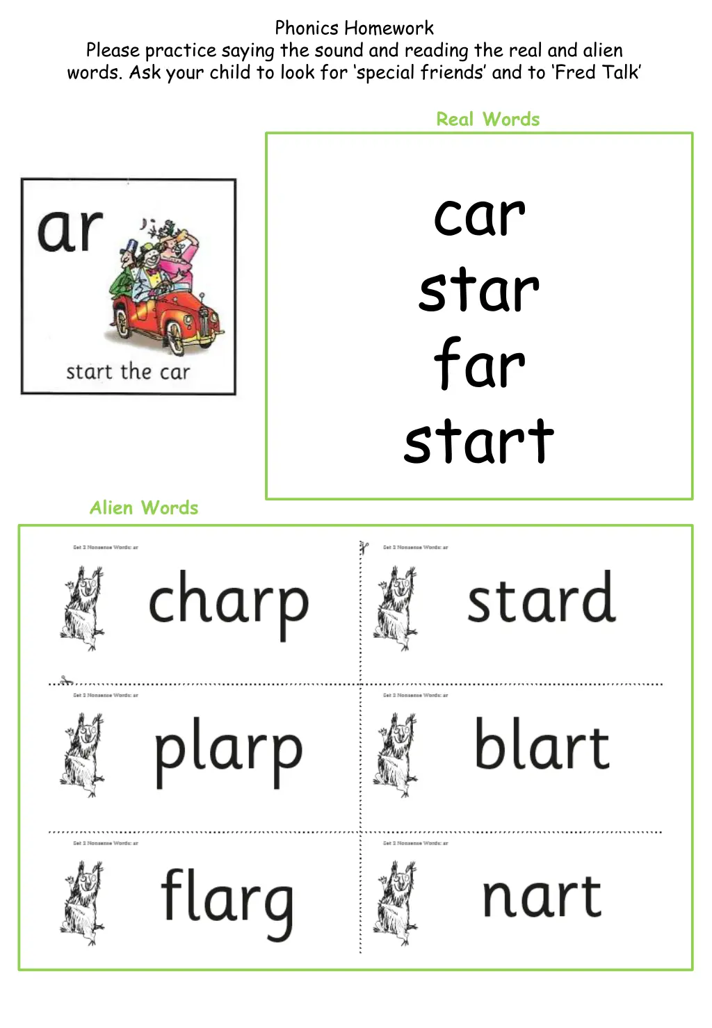 phonics homework 6