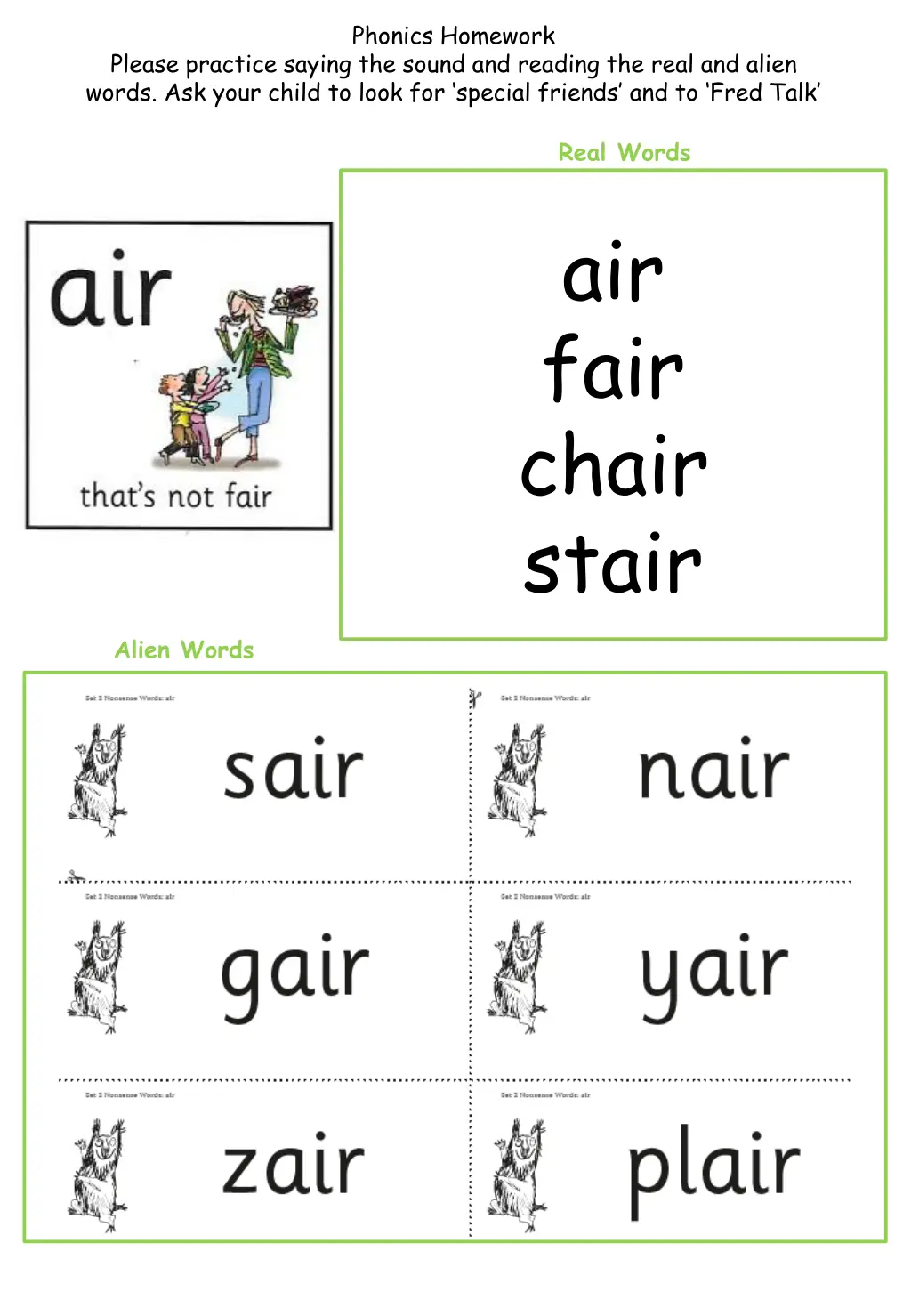 phonics homework 8