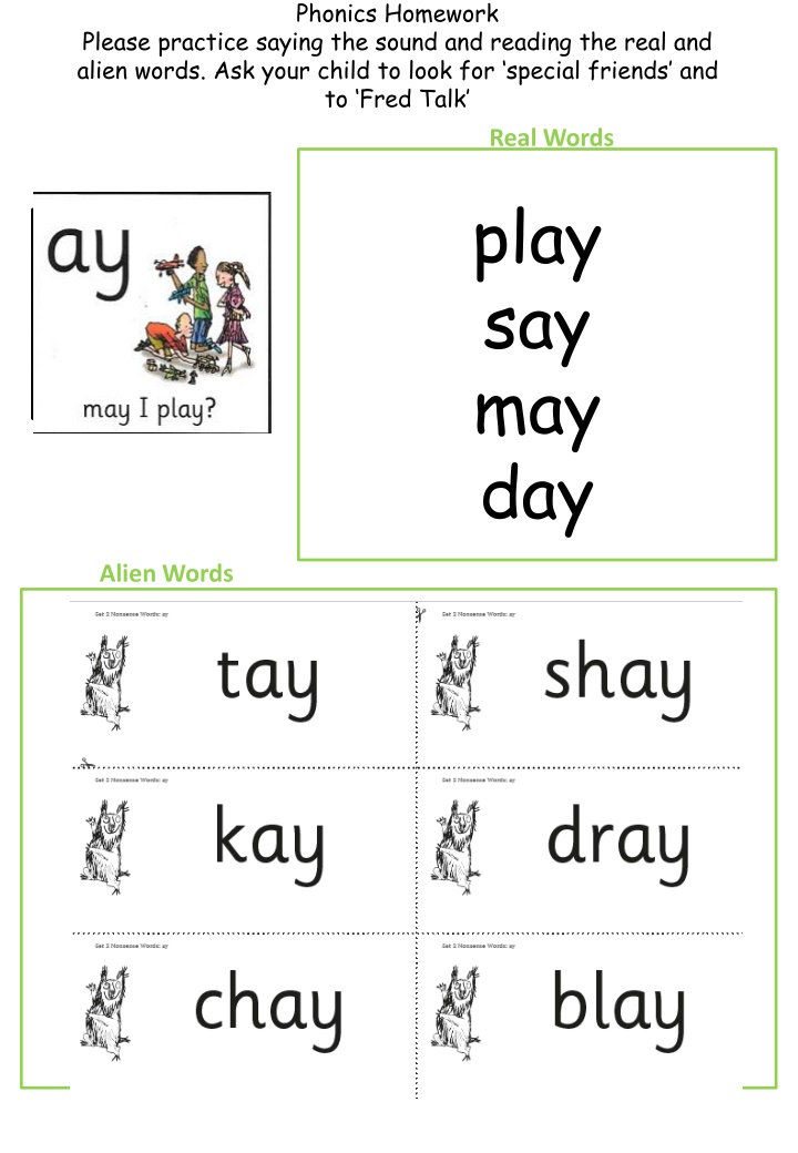 phonics homework