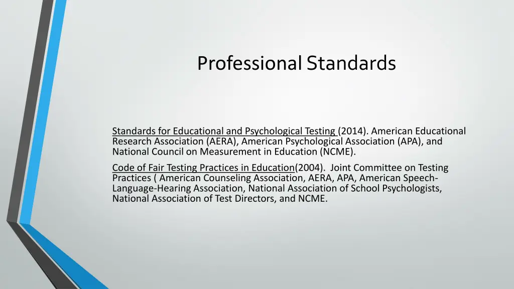 professional standards