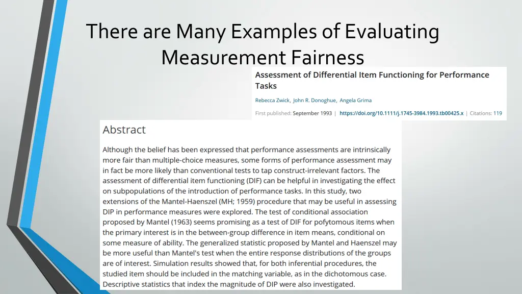 there are many examples of evaluating measurement 1