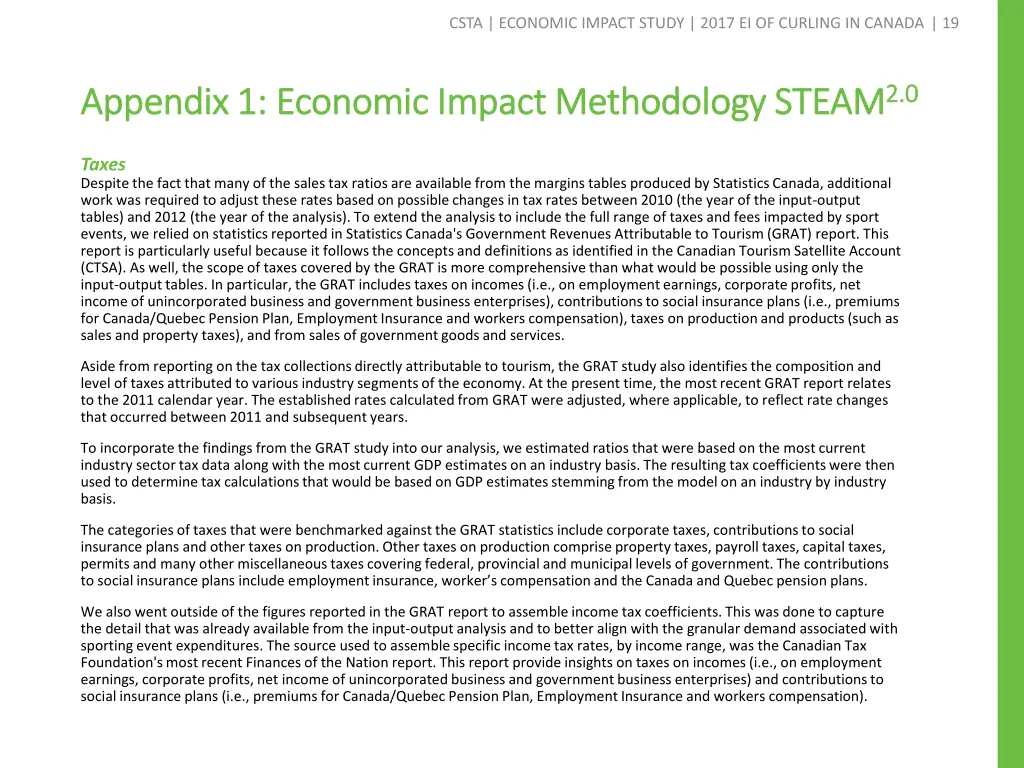 csta economic impact study 2017 ei of curling 17