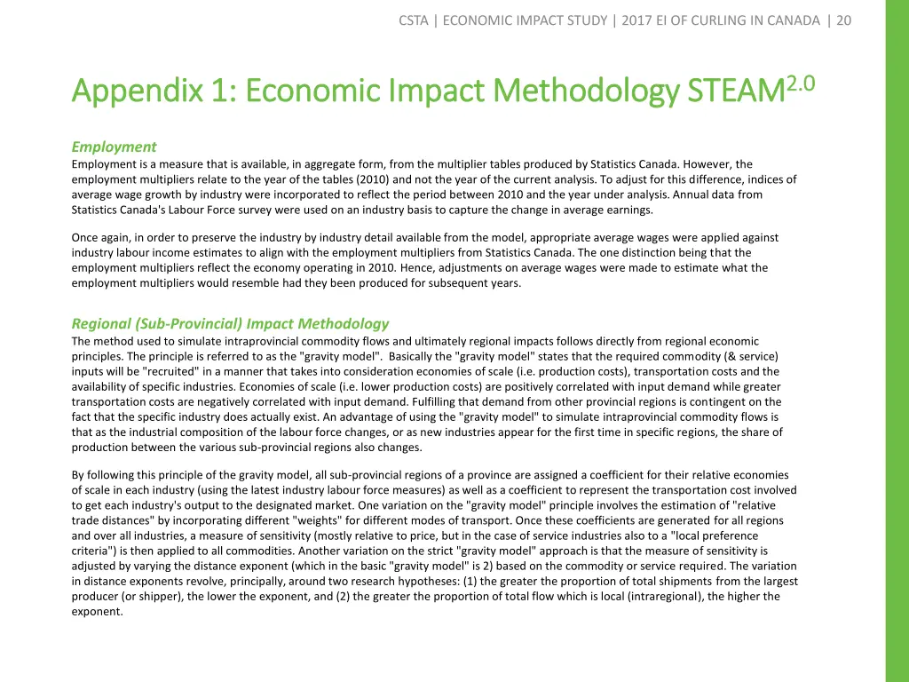 csta economic impact study 2017 ei of curling 18