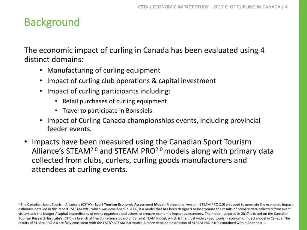 csta economic impact study 2017 ei of curling 2