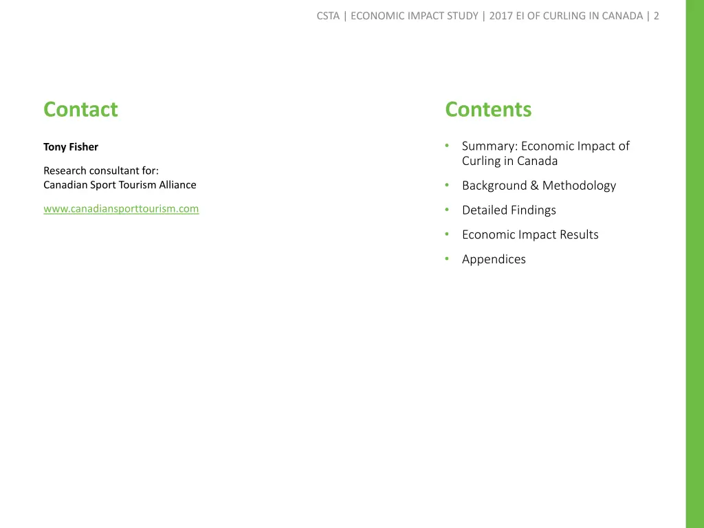 csta economic impact study 2017 ei of curling