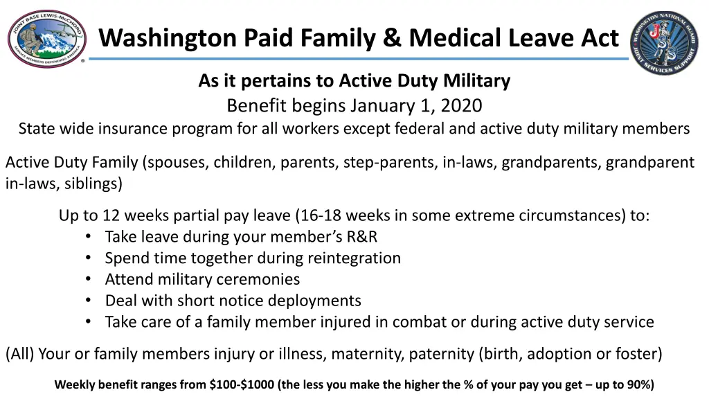 washington paid family medical leave act