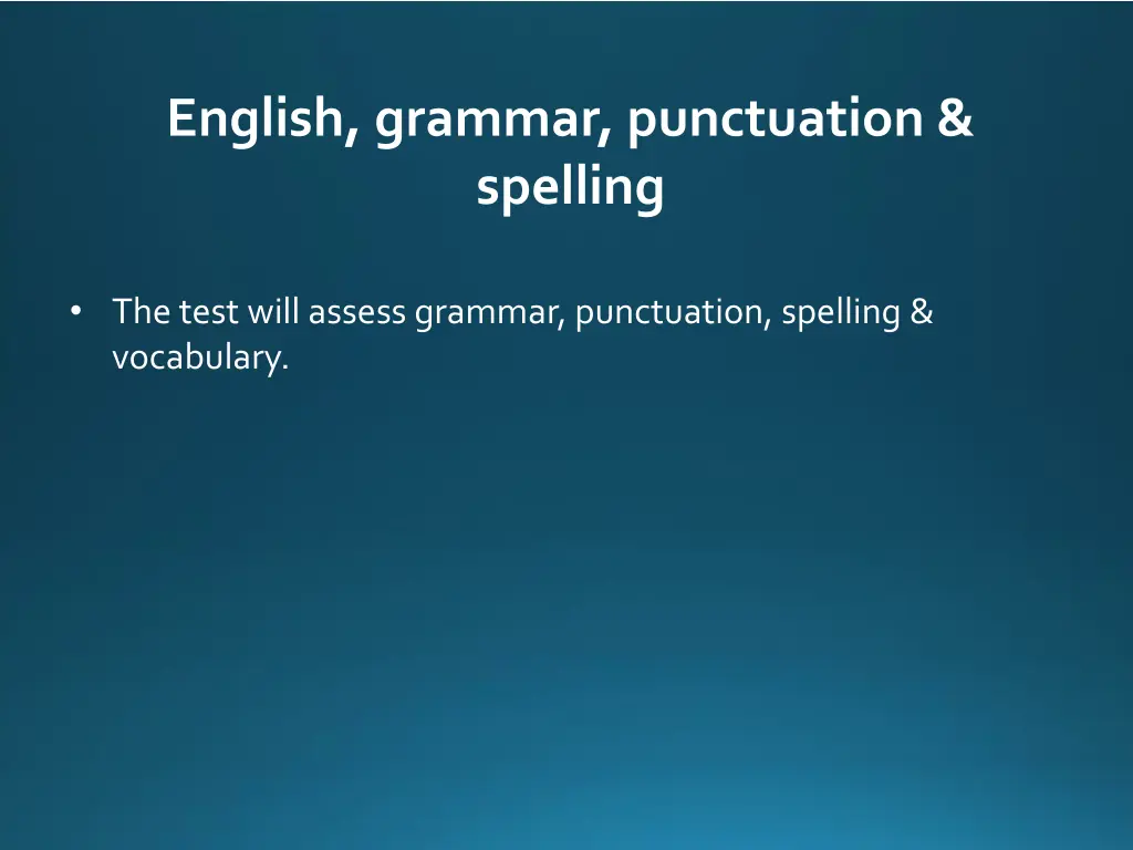 english grammar punctuation spelling