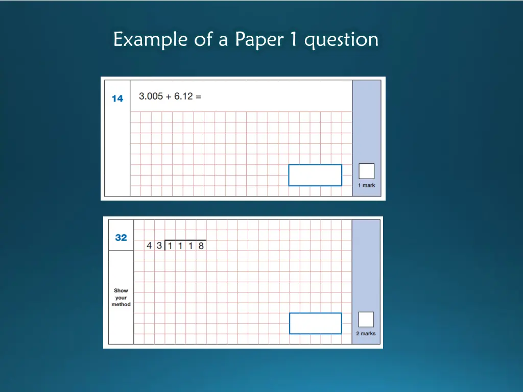 example of a paper 1 question