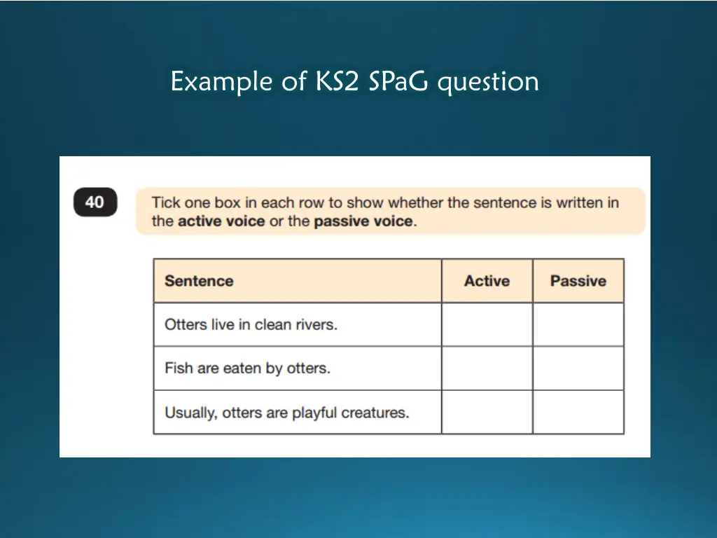 example of ks2 spag question