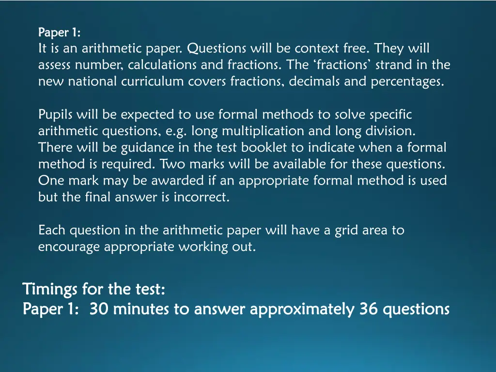 paper 1 paper 1 it is an arithmetic paper