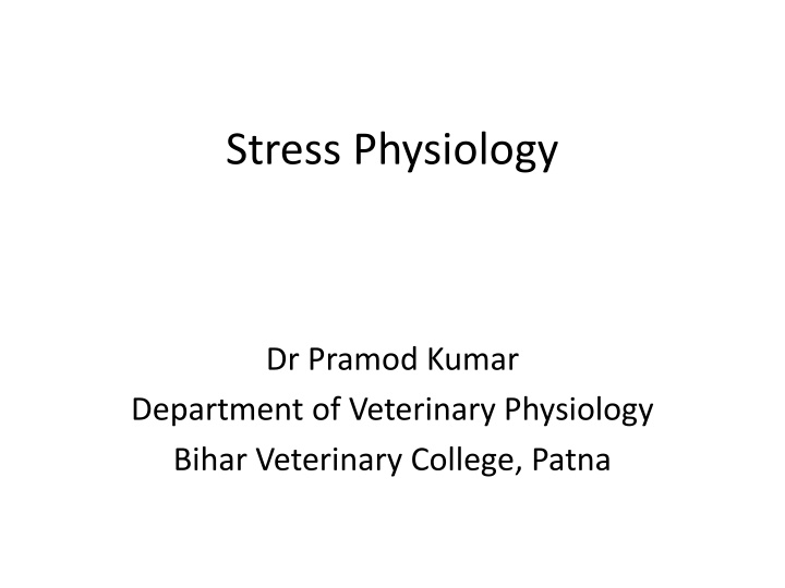 stress physiology