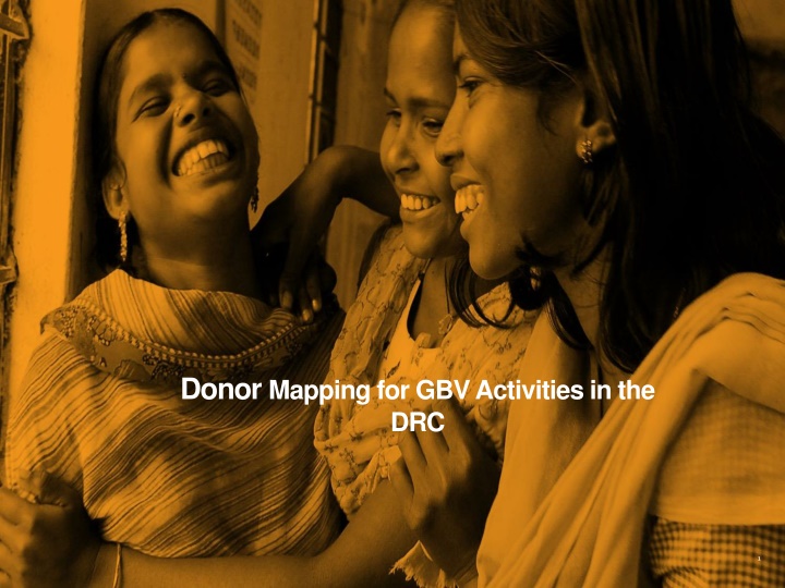 donor mapping for gbv activities in the drc