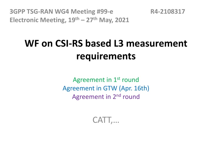 3gpp tsg ran wg4 meeting 99 e electronic meeting