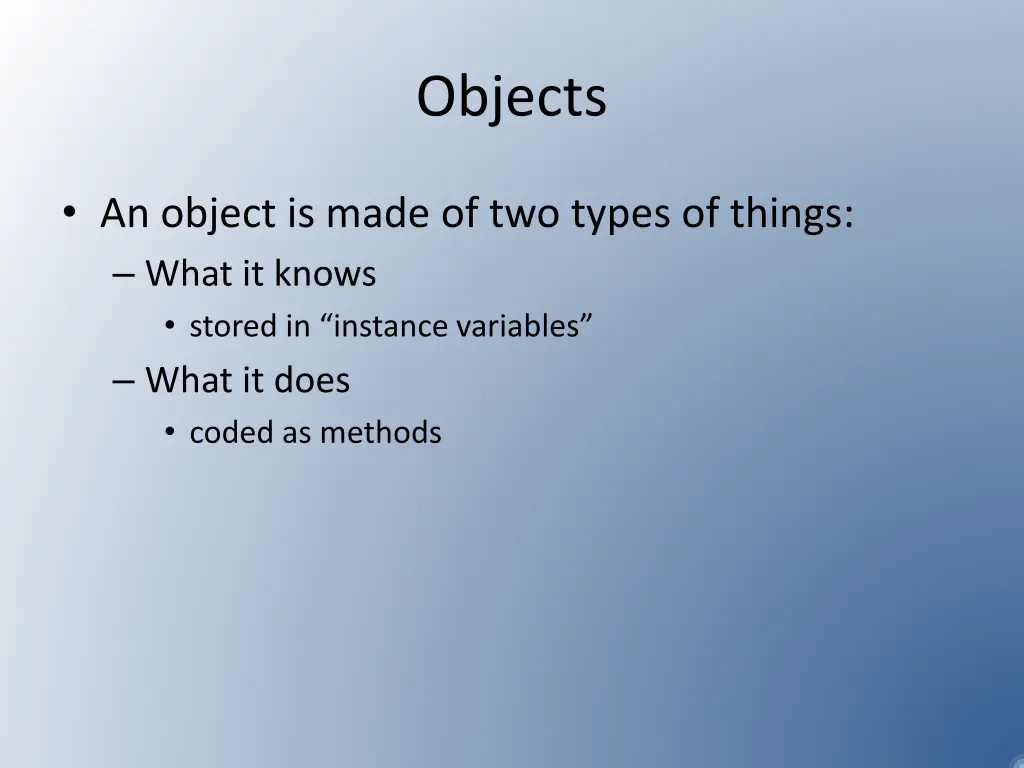 objects