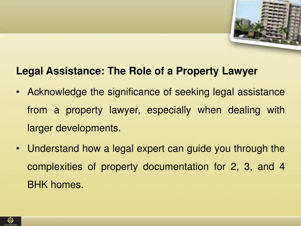 legal assistance the role of a property lawyer