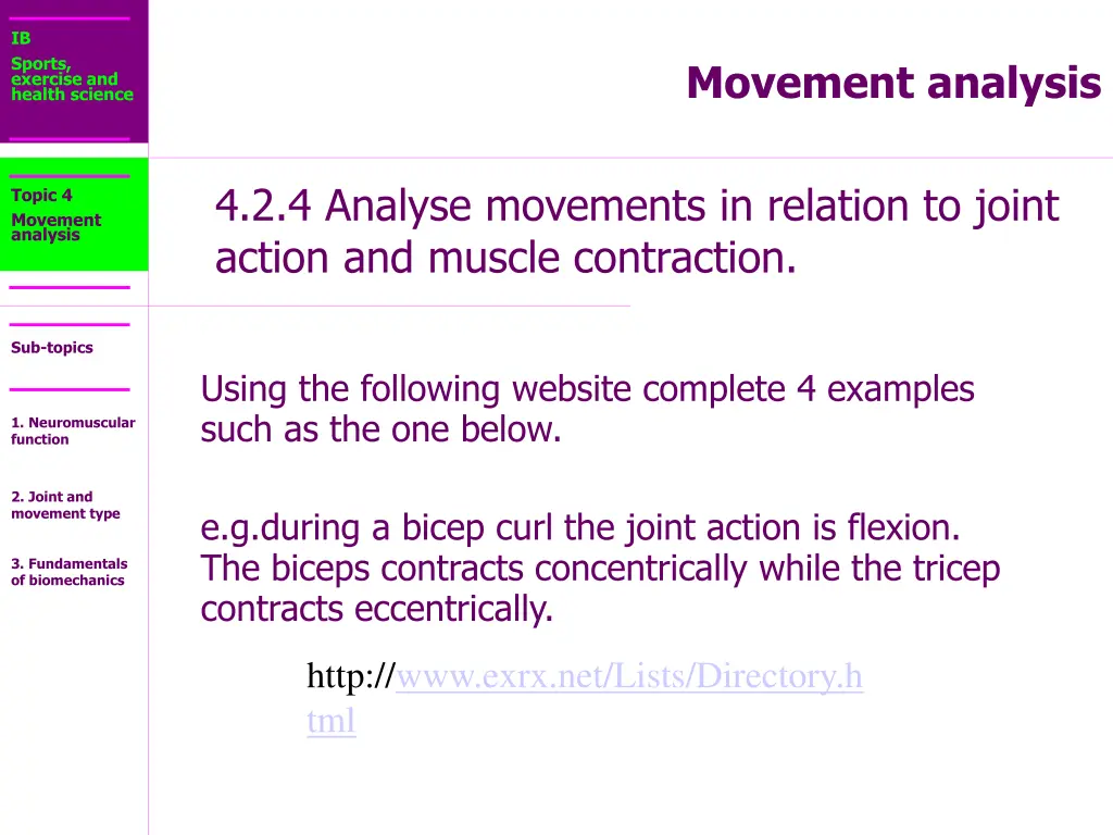 ib sports exercise and health science 28