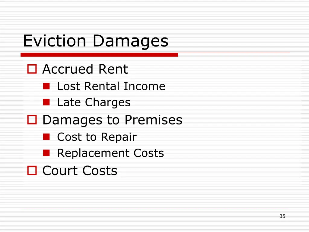 eviction damages