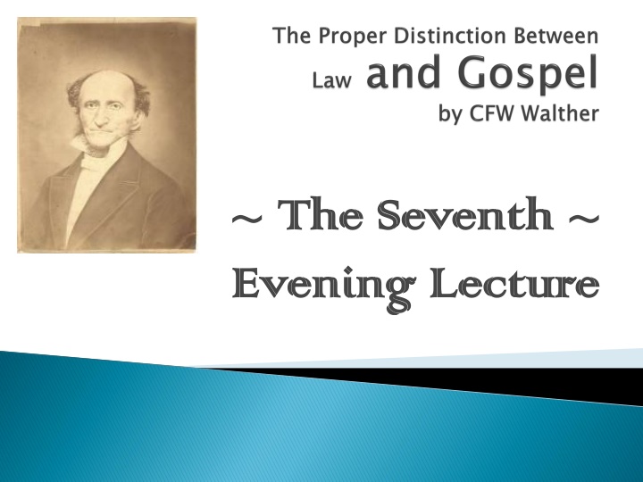 the seventh the seventh evening lecture evening