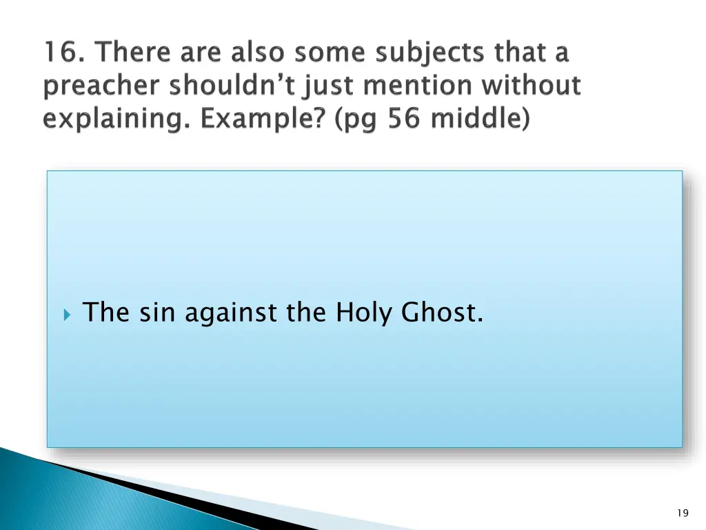 the sin against the holy ghost