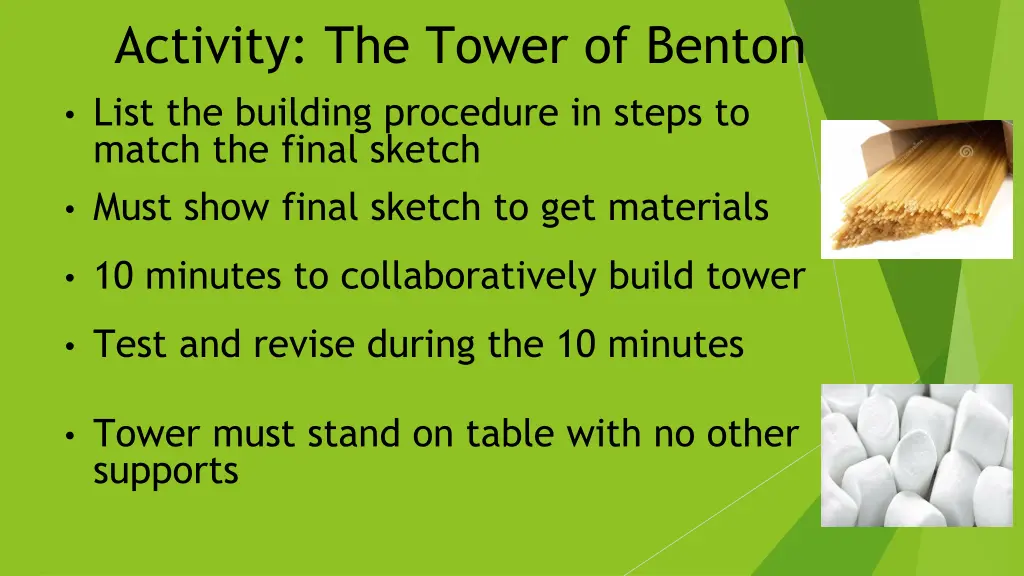 activity the tower of benton list the building