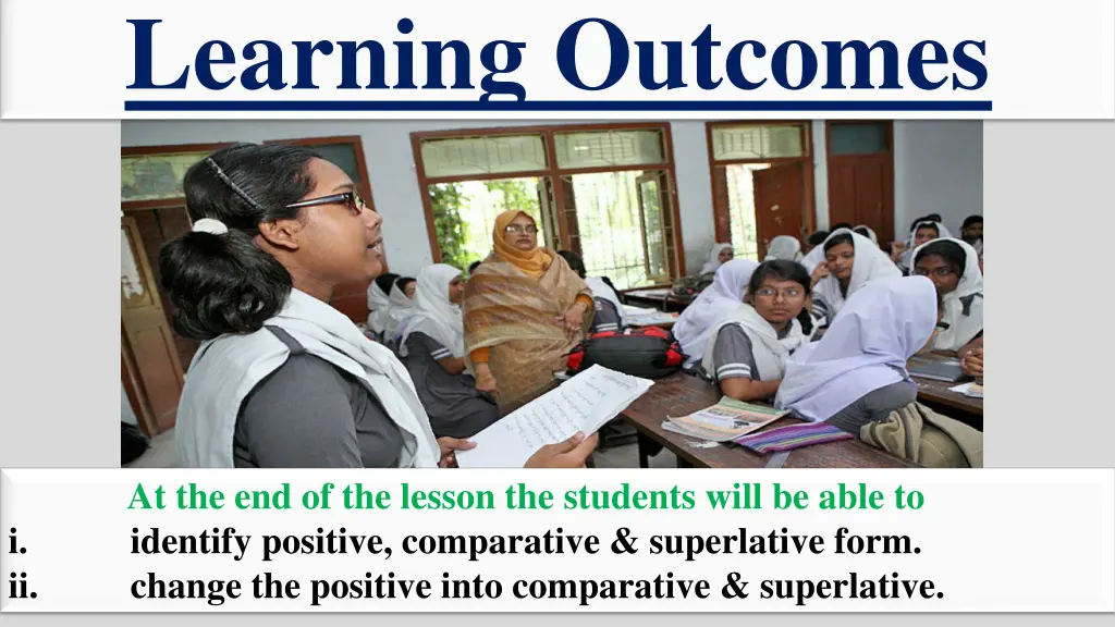 learning outcomes