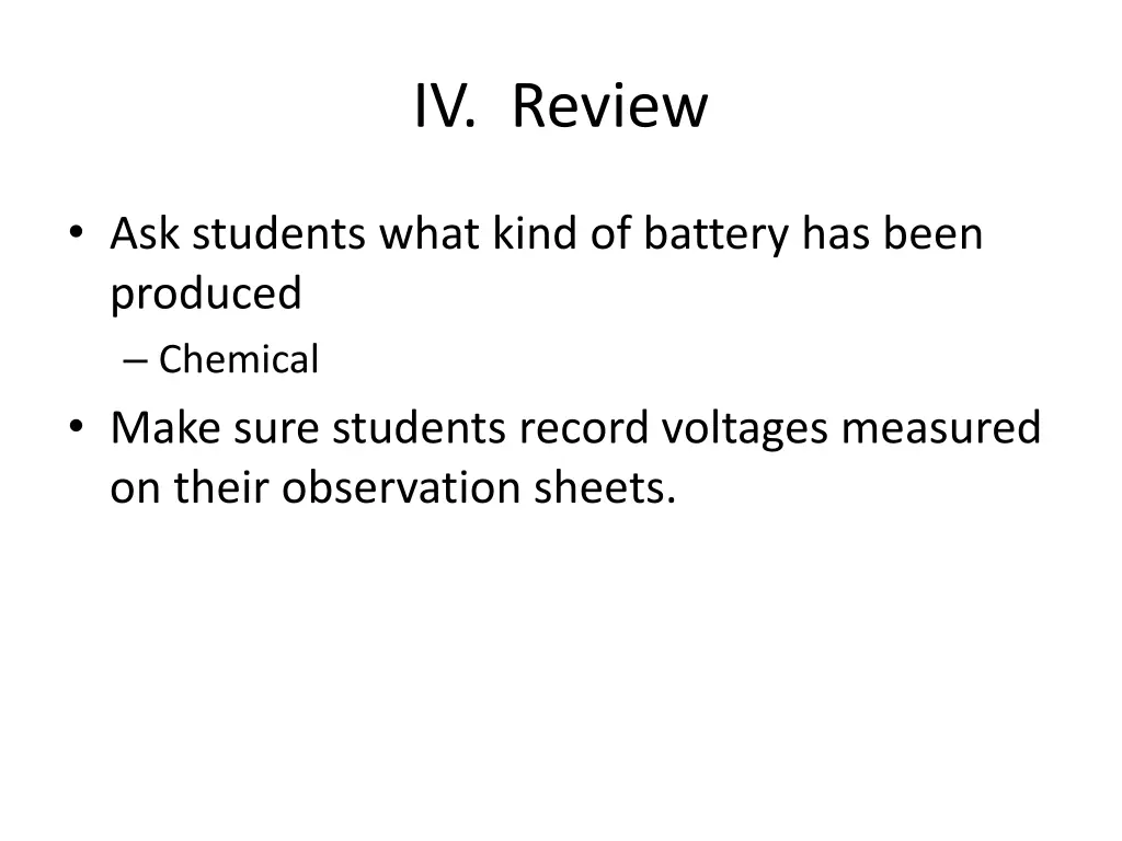 iv review