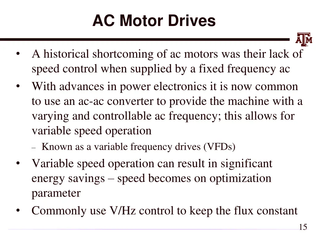 ac motor drives