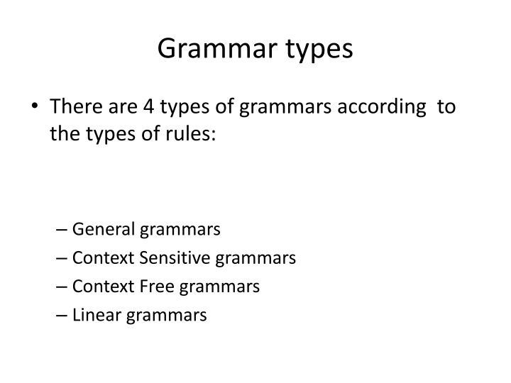 grammar types