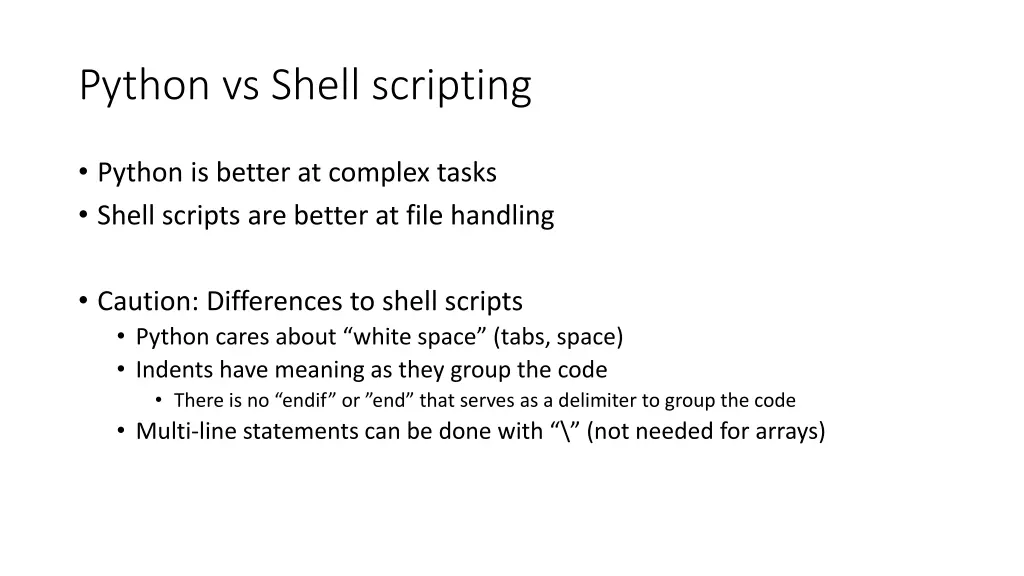 python vs shell scripting