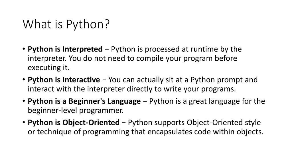 what is python