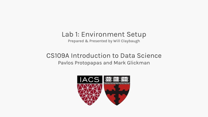 lab 1 environment setup prepared presented