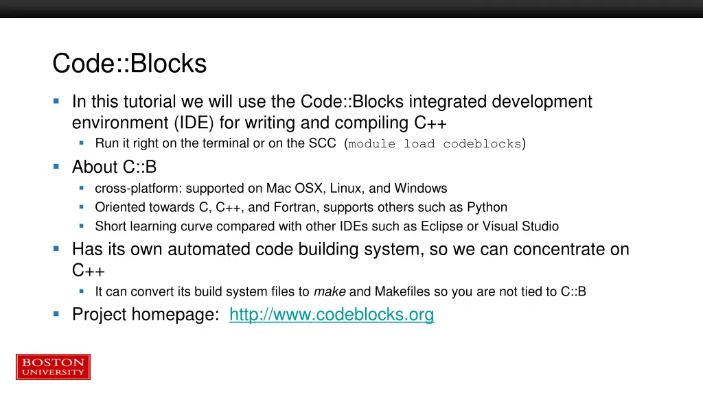 code blocks