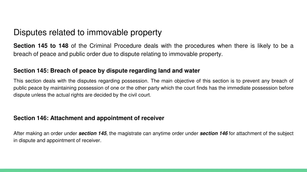 disputes related to immovable property