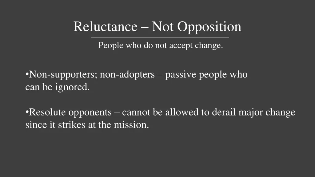 reluctance not opposition 2